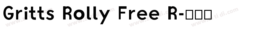 Gritts Rolly Free R字体转换